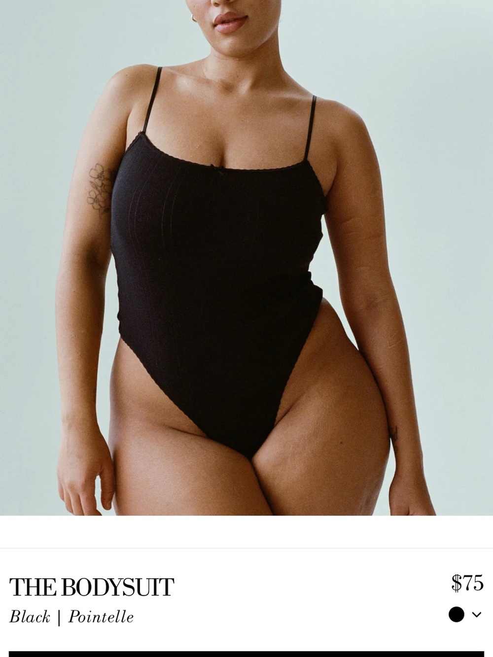 Cotton On Black Pointelle Bodysuit